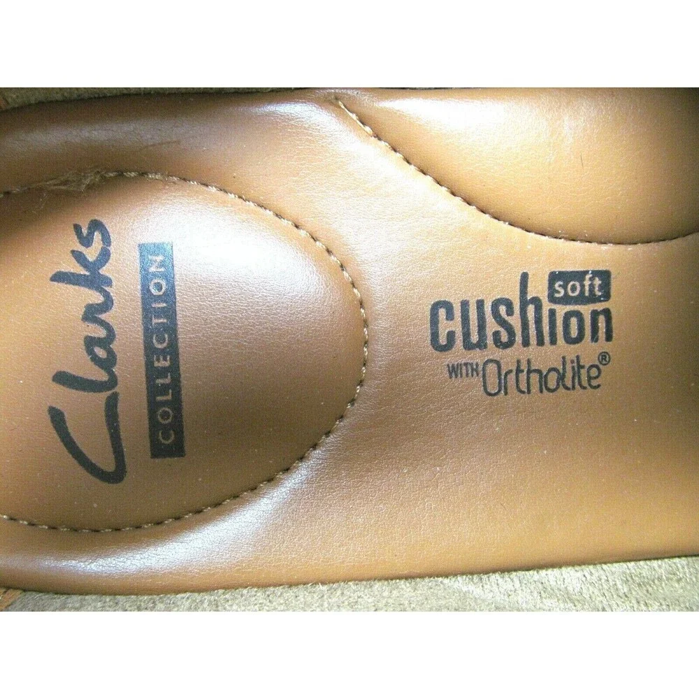 Clarks Bike Toe Leather Loafers Mens Size US 11.5 M
